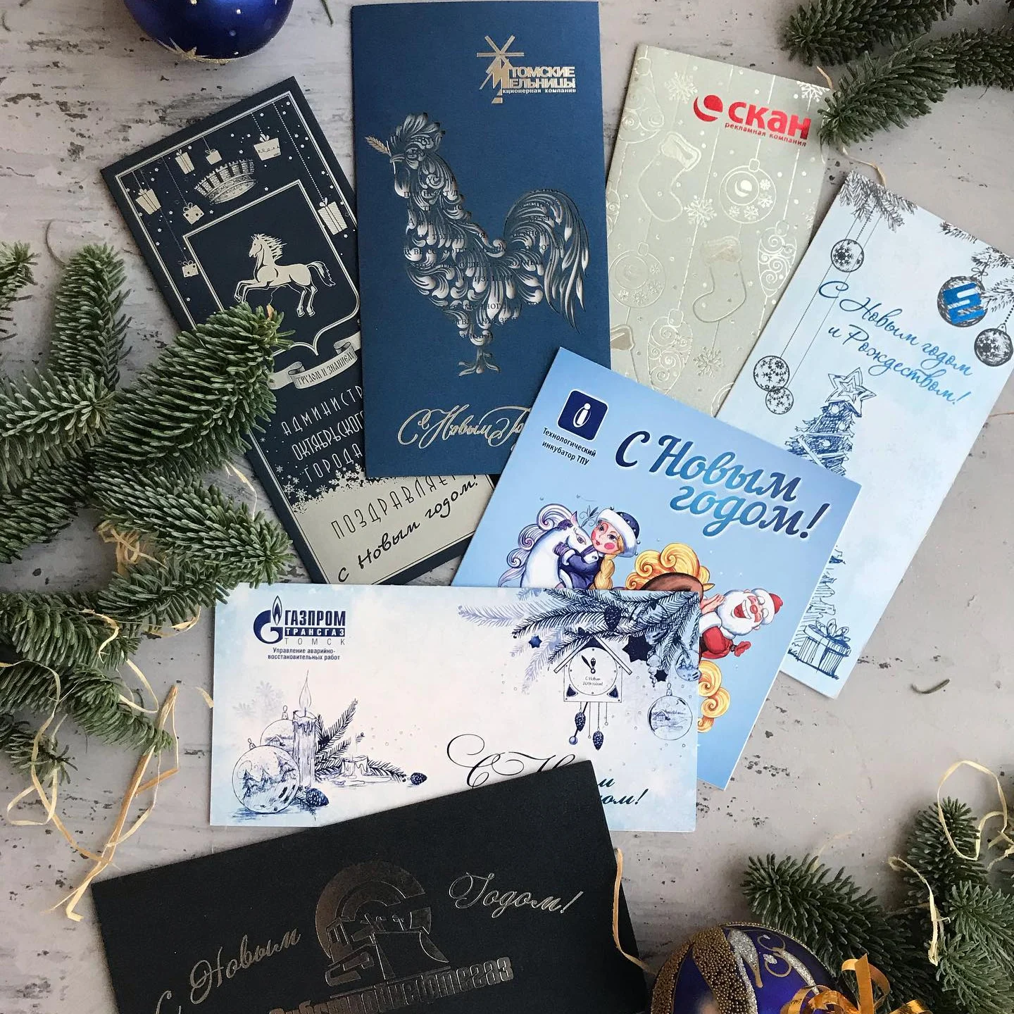 Новогодние открытки — печать на заказ в Томске