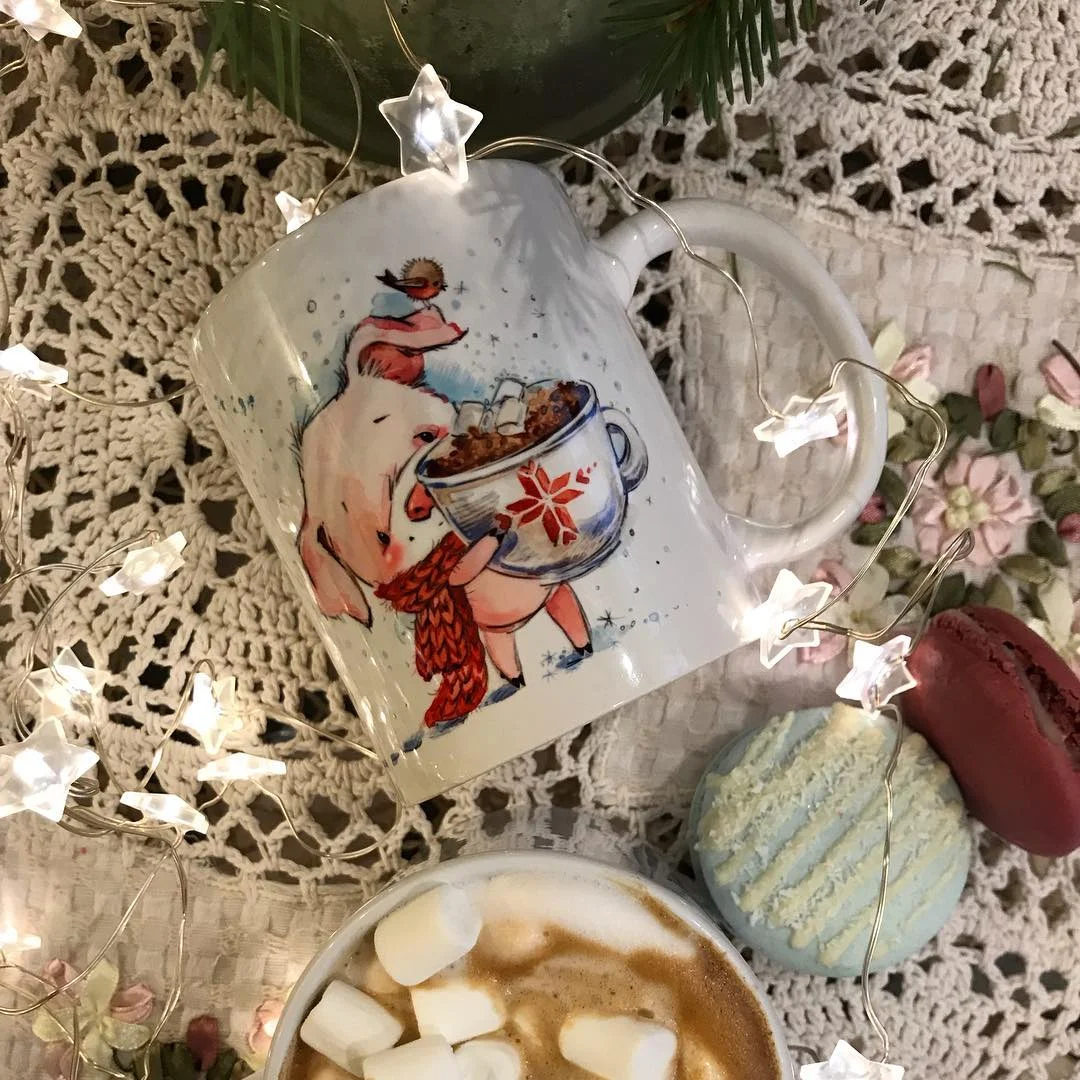 Кружка с поросёнком — печать на заказ в Томске